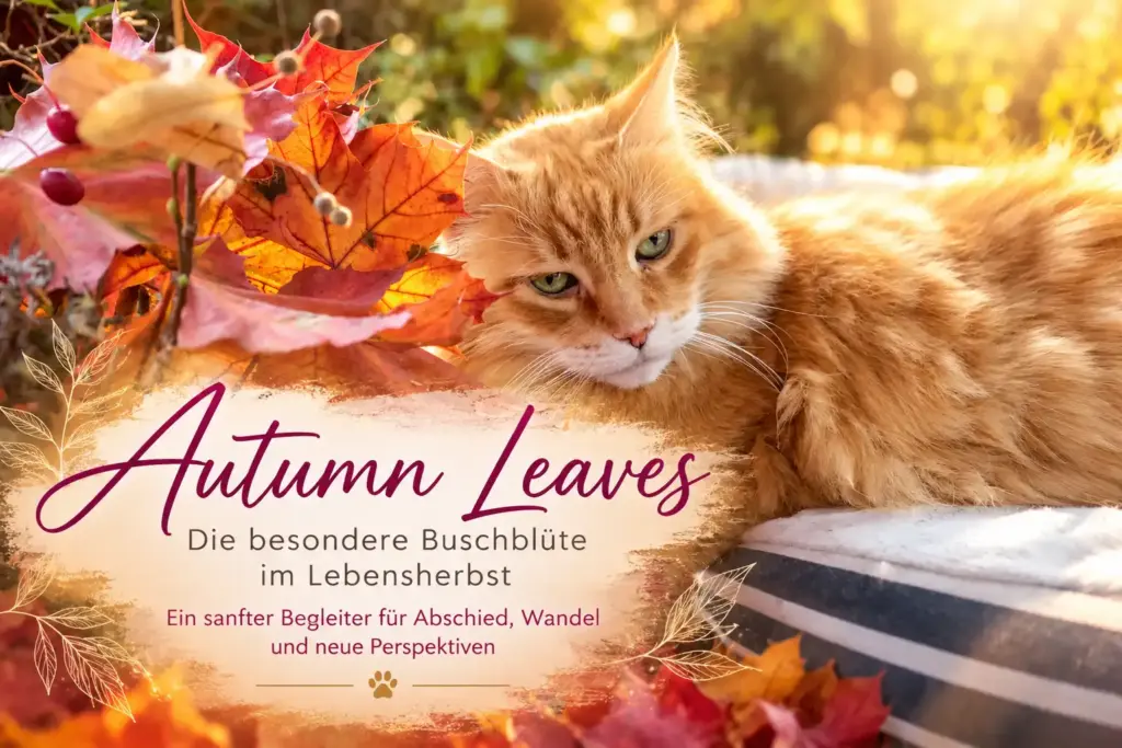 Autumn Leaves Titelbild: Herbstblätter und Katze
